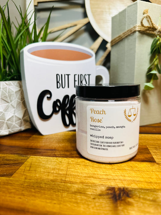 Peach Rose' Whipped Soap