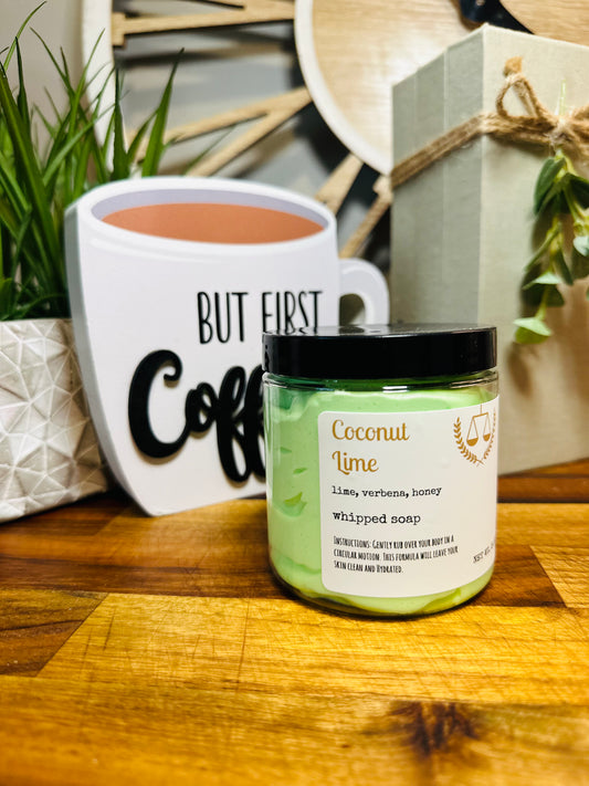 Coconut Lime Whipped Soap
